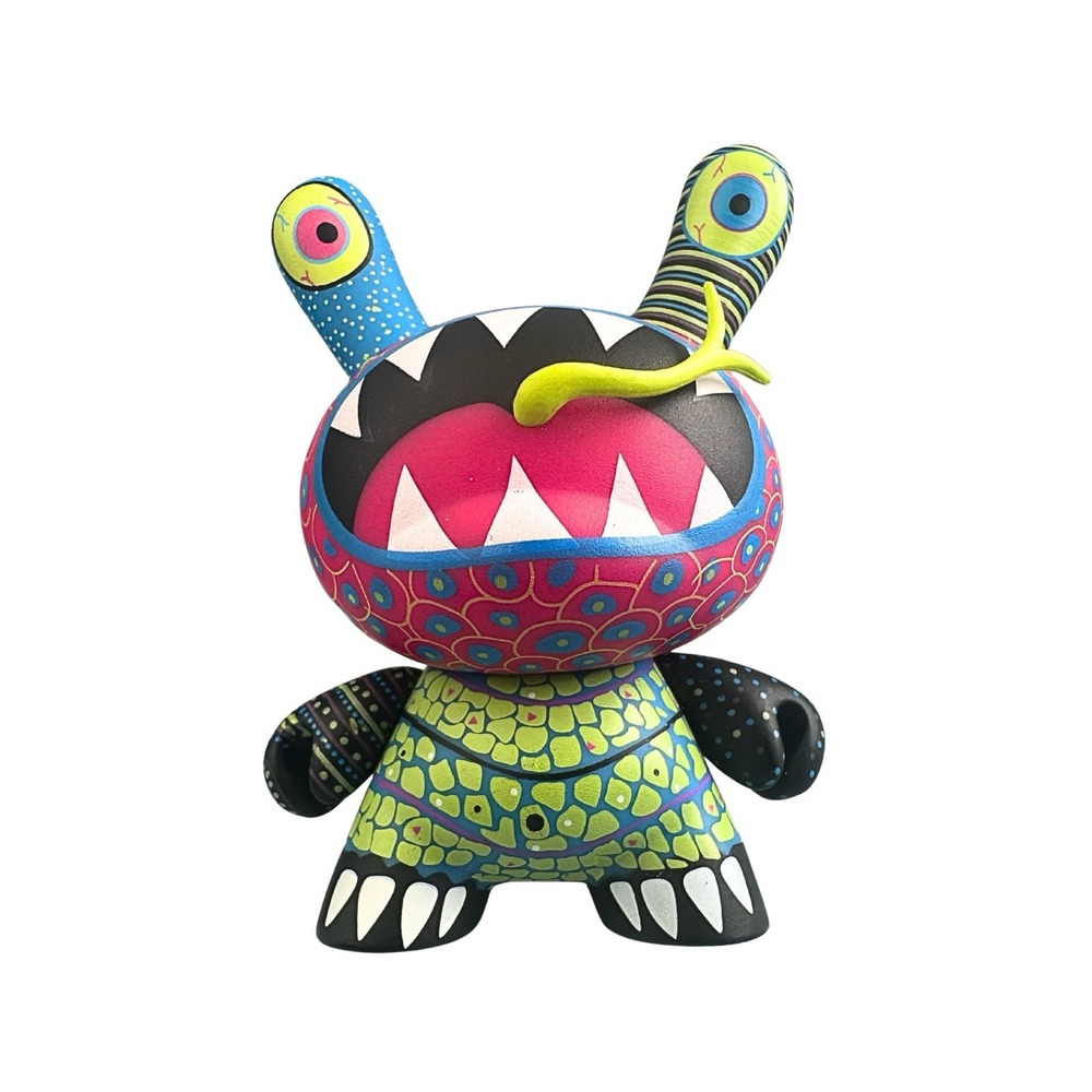 Kidrobot Dunny Azteca II Necuc 3" Lizard Vinyl Art Figure Designer Toy 2011 - Picture 4 of 16